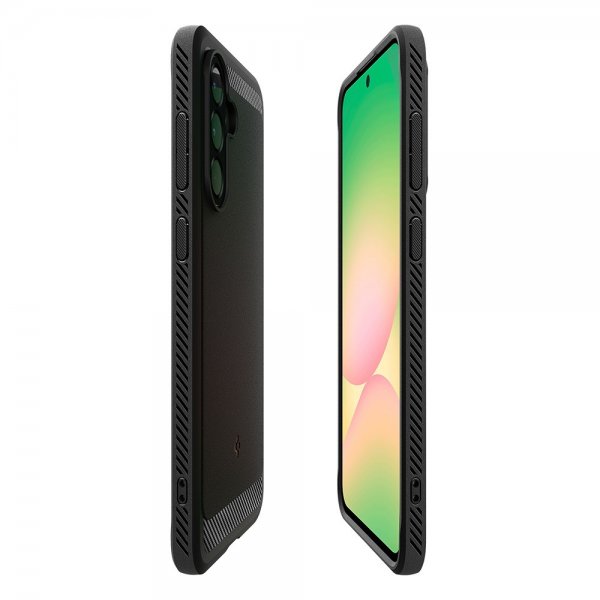 Spigen Samsung Galaxy A56 -suojakuori, Rugged Armor, mattamusta