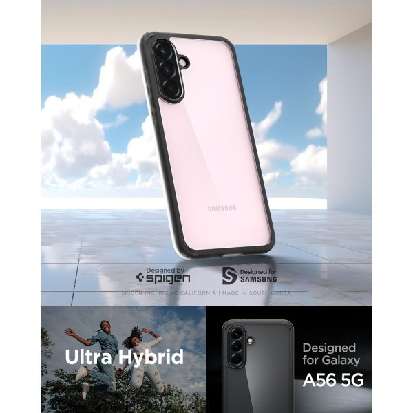 Spigen Samsung Galaxy A56 Kuori Ultra Hybrid Matta Musta