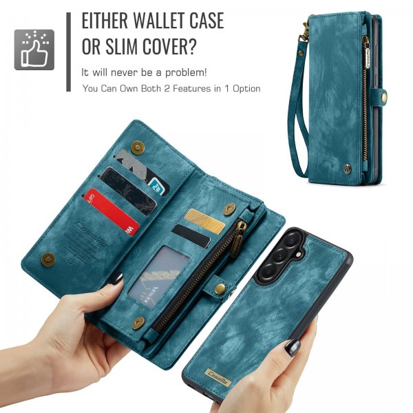 CaseMe Samsung Galaxy A57 -kotelo 008 Series, irrotettava kuori, sininen