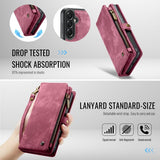 CaseMe Samsung Galaxy A57 -kotelo 008 Series, irrotettava kuori, punainen