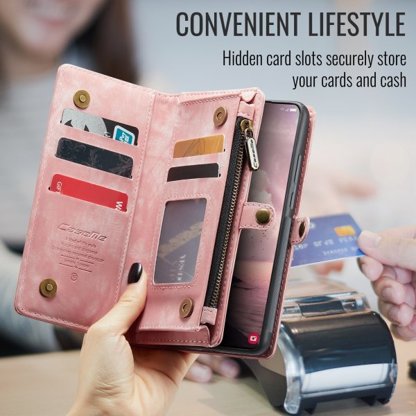 CaseMe Samsung Galaxy A57 -kotelo 008 Series, irrotettava kuori, vaaleanpunainen