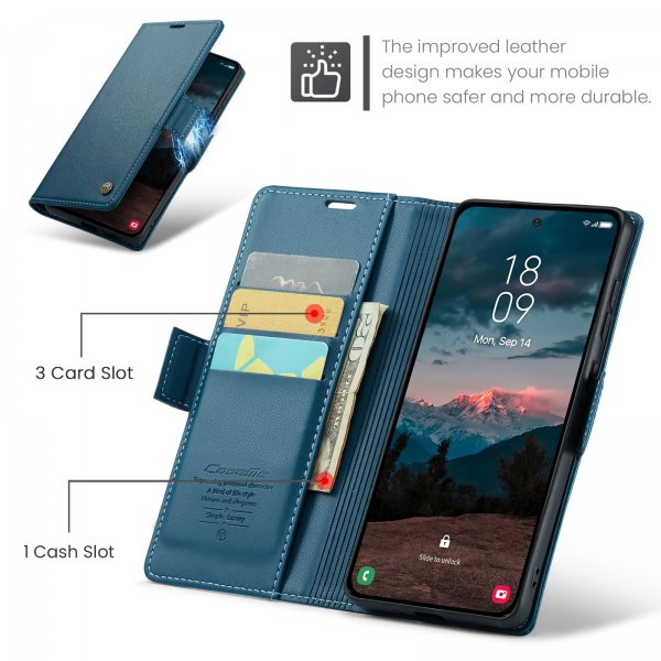 CaseMe Samsung Galaxy A57 suojakotelo 023-sarja sininen