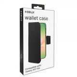 Celly Samsung Galaxy A57 Suojakotelo Wally Wallet Case Musta