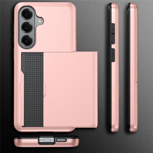 Samsung Galaxy A57 Kuori Korttilokerolla Musta