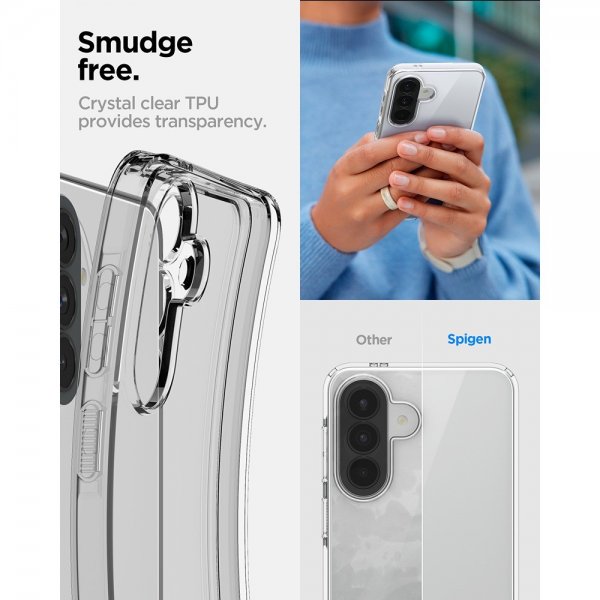 Spigen Samsung Galaxy A57 Liquid Crystal -suojakuori läpinäkyvä