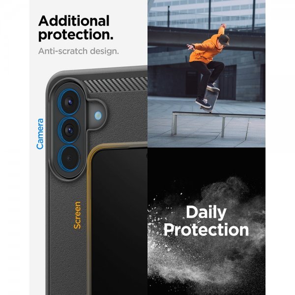 Spigen Samsung Galaxy A57 Kuori Rugged Armor Matte Black
