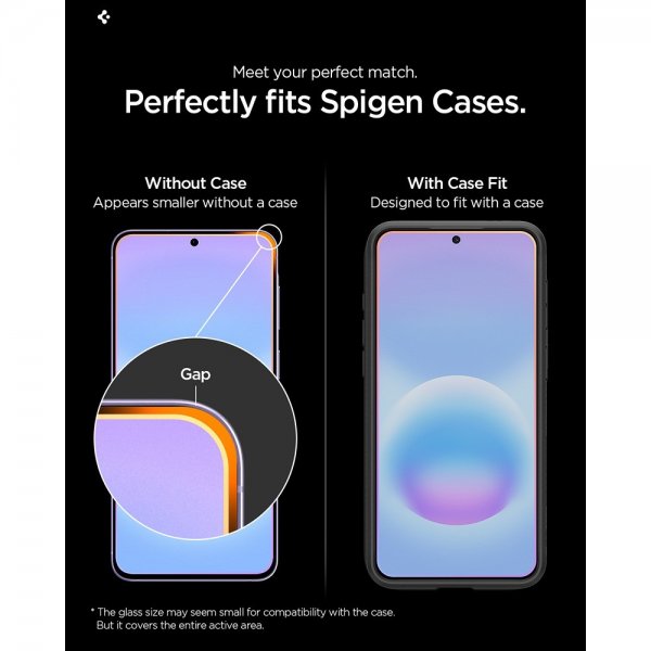 Spigen Samsung Galaxy A57 näytönsuoja GLAS.tR EZ Fit Pro, 2 kpl