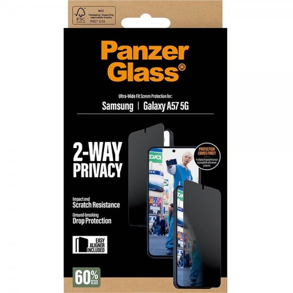 PanzerGlass Samsung Galaxy A57 näytönsuoja Ultra-Wide Fit Privacy EasyAligner