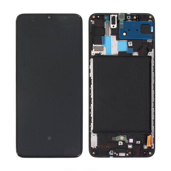 Samsung Galaxy A70 (SM-A705F) LCD-näyttö ja alkuperäinen näyttö – musta