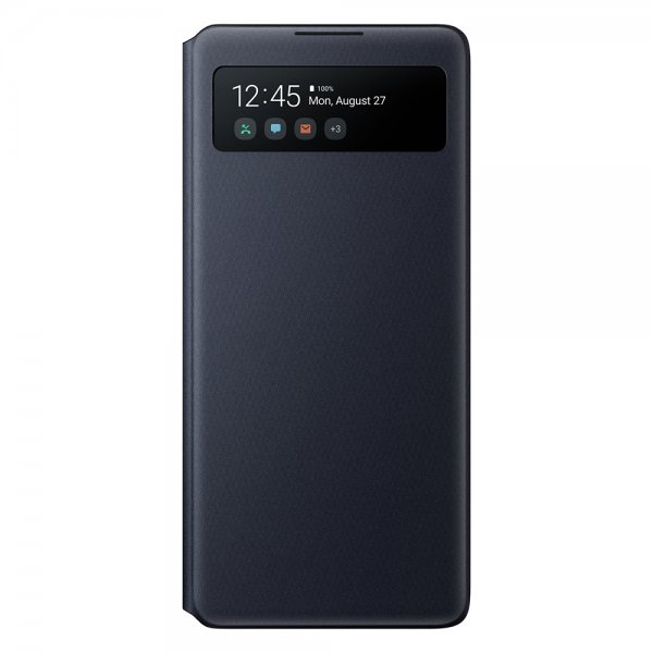 Samsung alkuperäinen Galaxy A71 -kotelo S View Wallet Cover, musta
