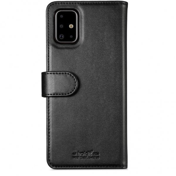 holdit Samsung Galaxy A71 Kotelo Lompakkokotelo Magnet Musta