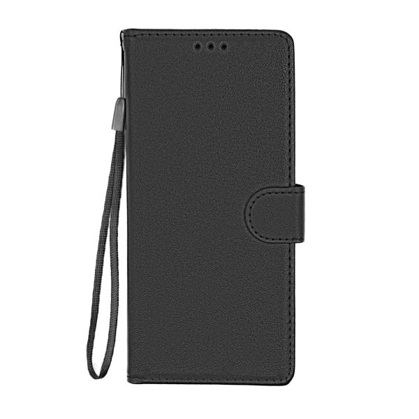 Samsung Galaxy A71 -kotelo, jossa jalusta, musta