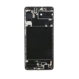 Samsung Galaxy A71 näyttö LCD-paneelilla + runko - Musta