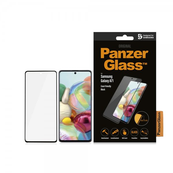 PanzerGlass Samsung Galaxy A71 -näytönsuoja CaseFriendly Edge-to-Edge