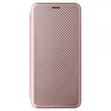 Samsung Galaxy A72 -kotelo hiilikuitutekstuurilla, ruusukulta