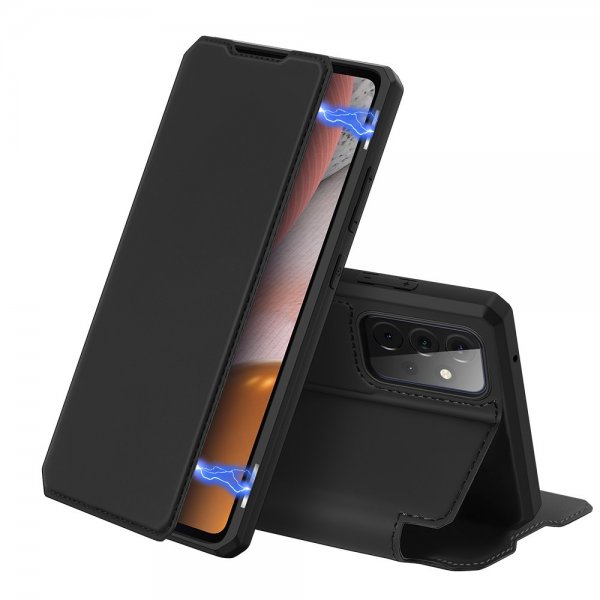 Dux Ducis Samsung Galaxy A72 -kotelo, Skin X Series, musta