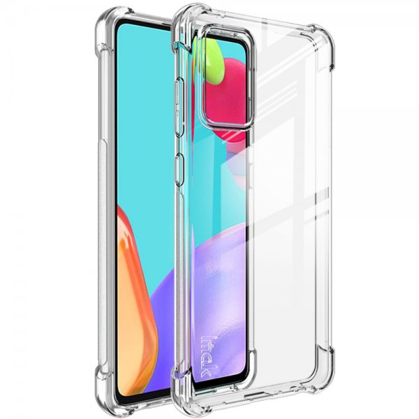 Imak Samsung Galaxy A72 Airbag-iskunkestävä kuori, läpinäkyvä