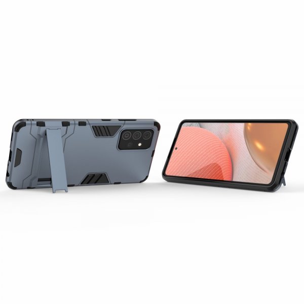 Samsung Galaxy A72 Kuori Armor Jalustatoiminnolla Sininen