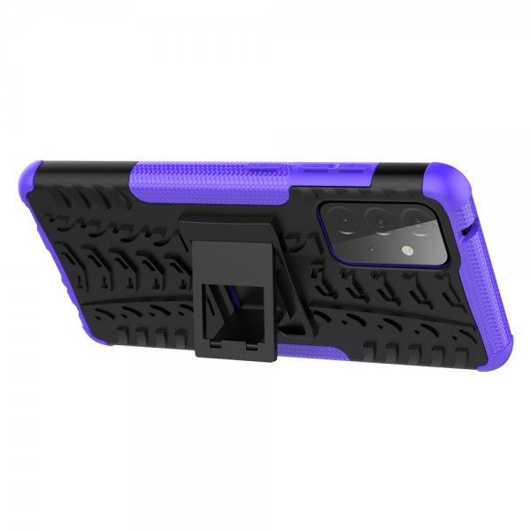 Samsung Galaxy A72 Kuori Rengaskuvio Jalustatoiminto Violetti