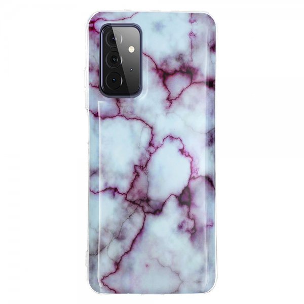 Samsung Galaxy A72 Kuori Marmori Harmaa Violetti