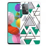 Samsung Galaxy A72 Kuori Marmorikolmiot Vihreä