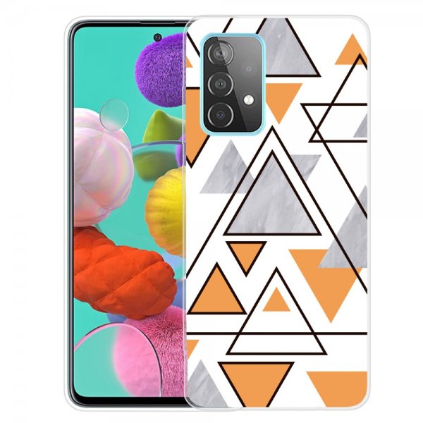 Samsung Galaxy A72 Kuori Marmorikolmiot Kulta