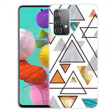Samsung Galaxy A72 Kuori Marmorikolmiot Kulta Sininen