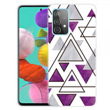 Samsung Galaxy A72 Kuori Marmorikolmiot Tummanlila