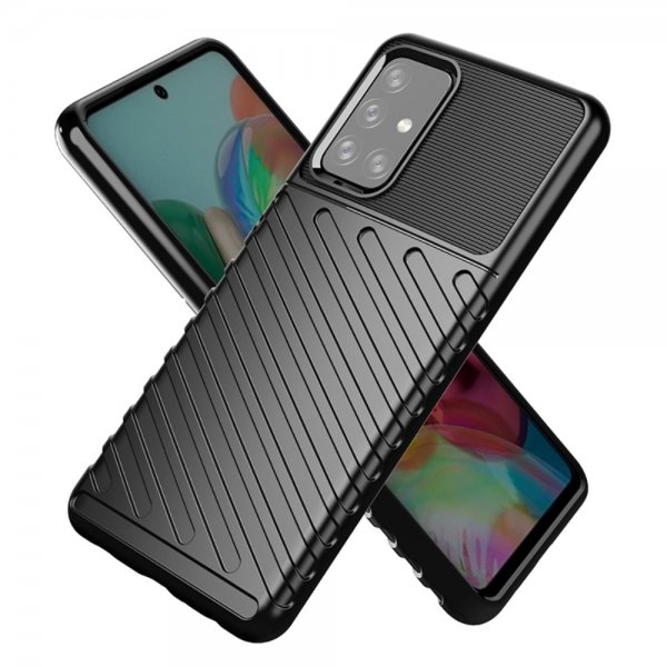 Samsung Galaxy A72 Kuoret Thunder Series Musta