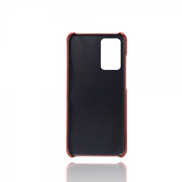 Samsung Galaxy A72 -suojakuori, kaksi korttipaikkaa, punainen