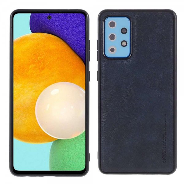X-Level Samsung Galaxy A72 -suojakuori, Vintage Series, sininen