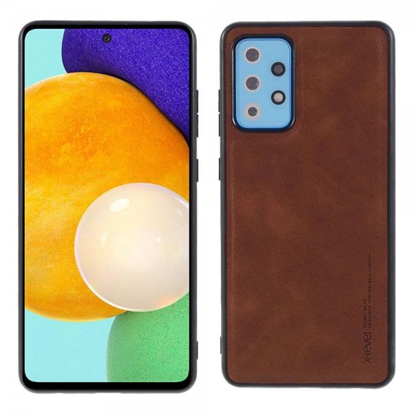 X-Level Samsung Galaxy A72 -kuori Vintage Series, ruskea
