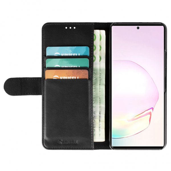 Krusell Samsung Galaxy Note 20 PhoneWallet -suojakotelo, musta