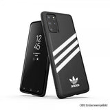Adidas Samsung Galaxy Note 20 Ultra -kuori TAI 3 Stripes Snap Case, mustavalkoinen