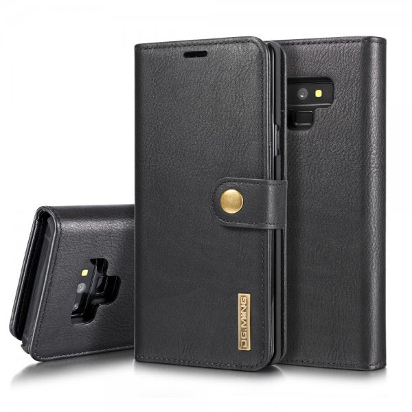 Dg.Ming Samsung Galaxy Note 9 Lompakkokotelo Irrotettava kuori Musta