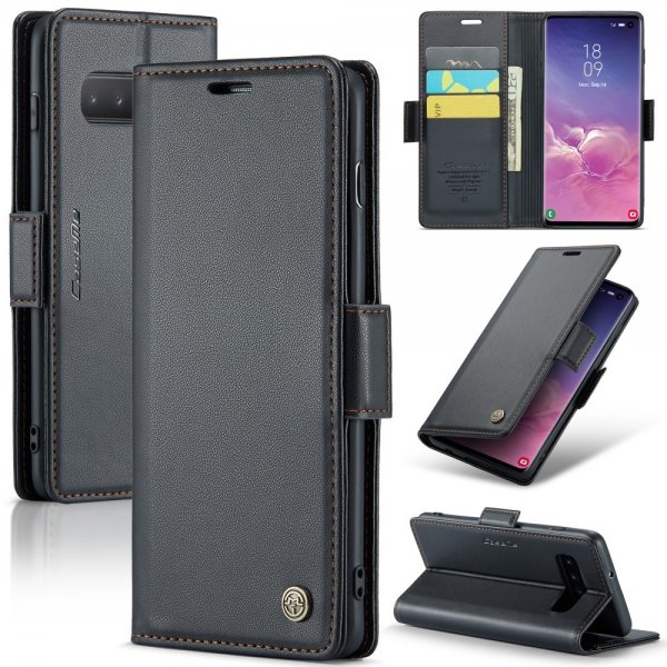 CaseMe Samsung Galaxy S10 Suojakotelo 023-sarja Musta