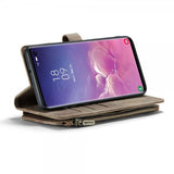 CaseMe Samsung Galaxy S10 -suojakotelo C30-sarja, ruskea