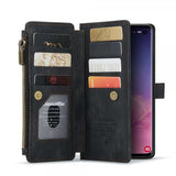 CaseMe Samsung Galaxy S10 Kotelo C30 Series Musta