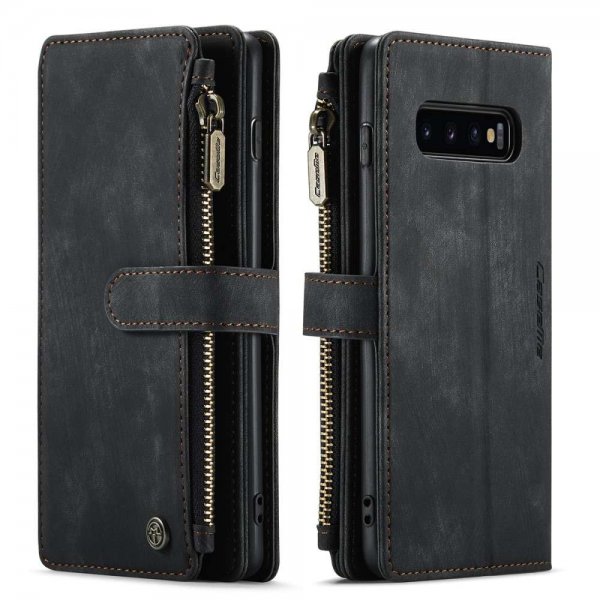 CaseMe Samsung Galaxy S10 Kotelo C30 Series Musta