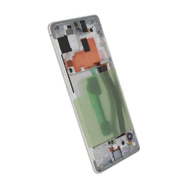 Samsung Galaxy S10 Lite (SM-G770F) Näyttö LCD-paneelilla Alkuperäinen - Valkoinen
