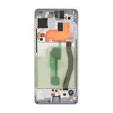 Samsung Galaxy S10 Lite (SM-G770F) Näyttö LCD-paneelilla Alkuperäinen - Valkoinen