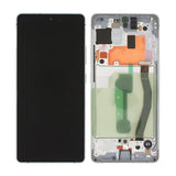 Samsung Galaxy S10 Lite (SM-G770F) Näyttö LCD-paneelilla Alkuperäinen - Valkoinen