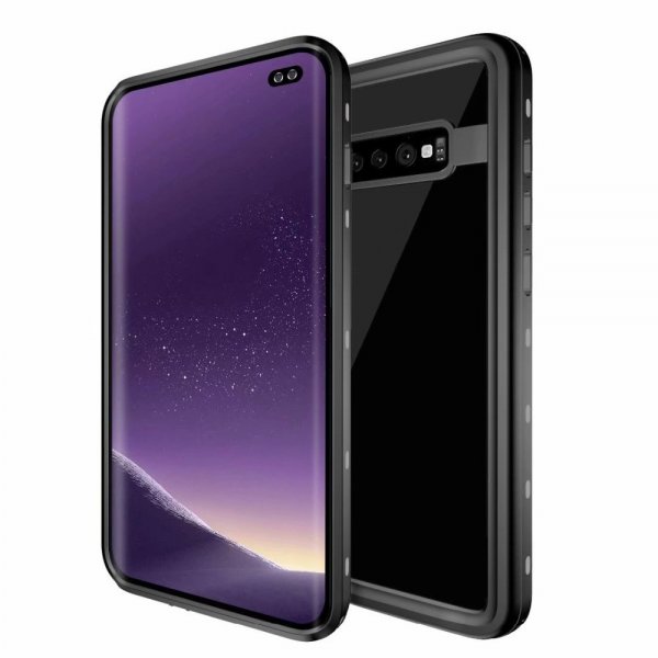 Redpepper Samsung Galaxy S10 Plus vedenkestävä IP68-suojakuori, musta
