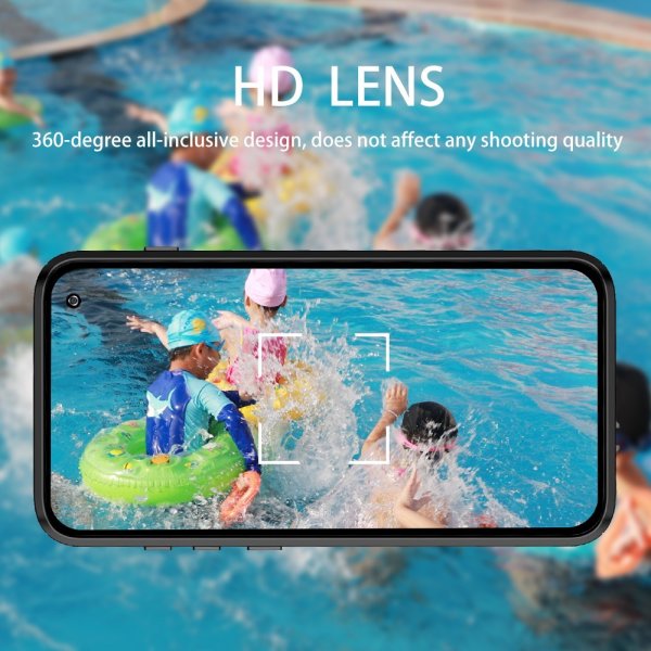Redpepper Samsung Galaxy S10 Plus vedenkestävä IP68-suojakuori, musta
