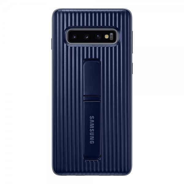 Samsung Alkuperäinen Galaxy S10 -suojakuori, jossa teline, tummansininen