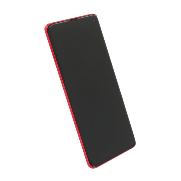 Samsung Galaxy S10 (SM-G973F) Näyttö LCD-paneelilla Alkuperäinen - Punainen