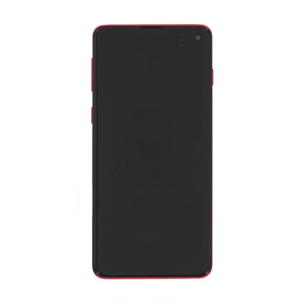 Samsung Galaxy S10 (SM-G973F) Näyttö LCD-paneelilla Alkuperäinen - Punainen