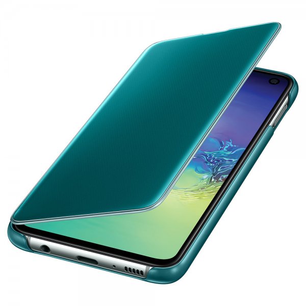 Samsung Original Galaxy S10E -suojakotelo Clear View Cover vihreä