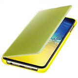 Samsung Alkuperäinen Galaxy S10E -suojakuori Clear View Cover, keltainen