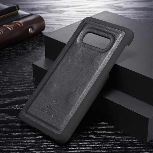 Dg.Ming Samsung Galaxy S10E Lompakkokotelo Irrotettava Kuori Musta